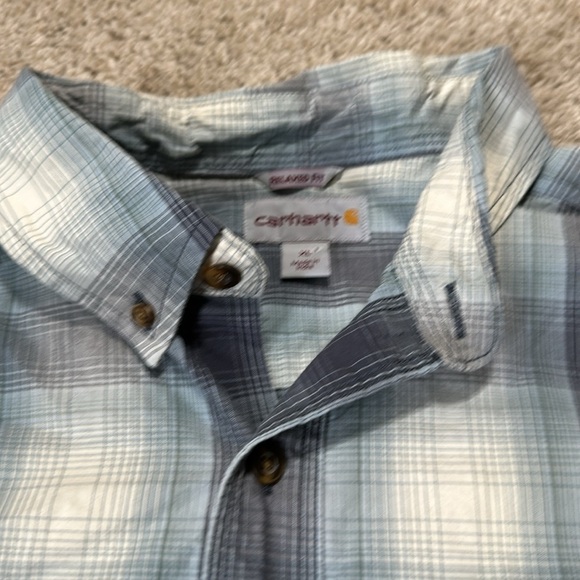 Carhartt Blue Plaid Shirt Sleeve Button Up Relaxed Fit XL
Casual workwear - Picture 3 of 6